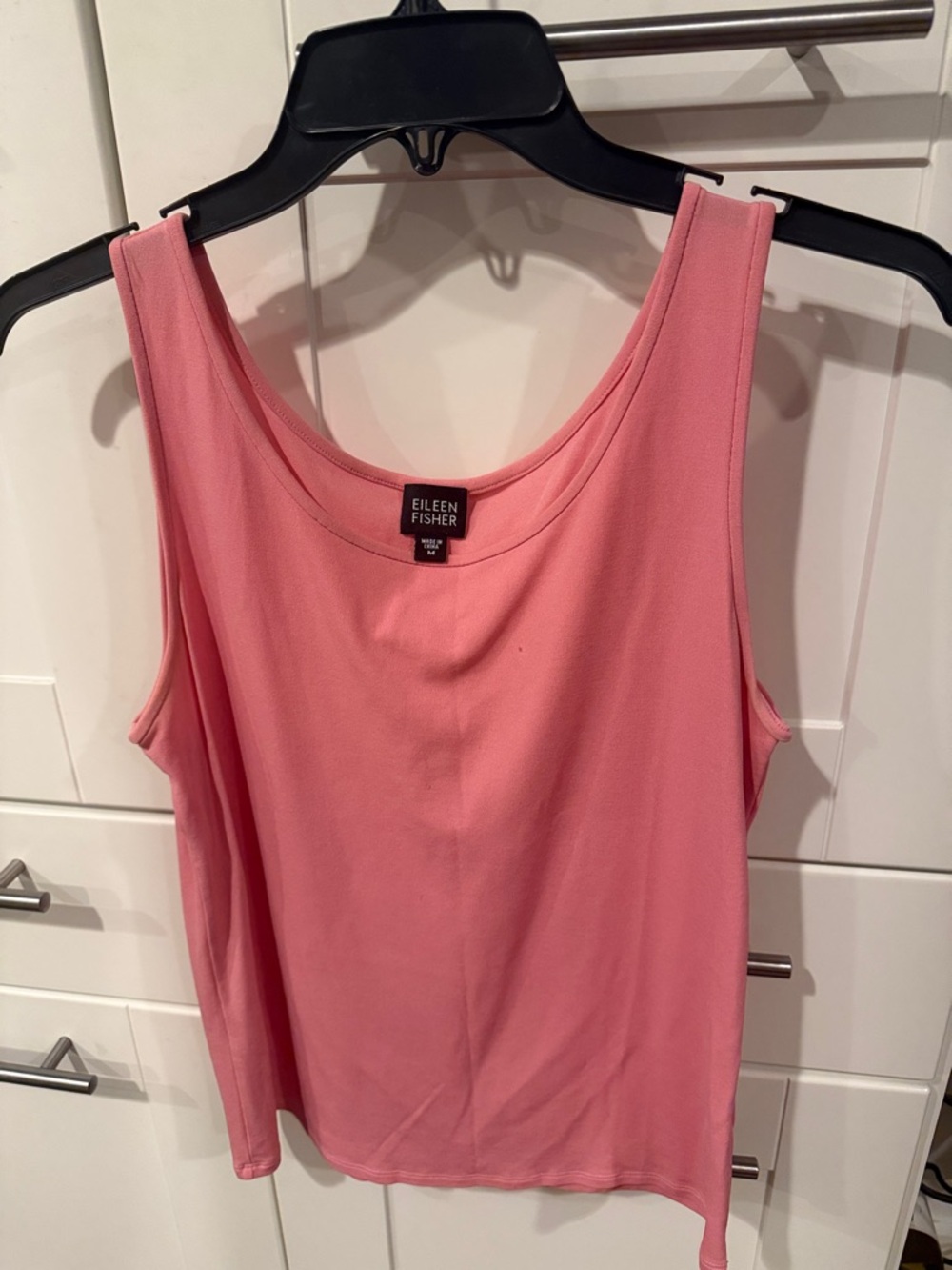 Eileen Fisher Pink Scoop Neck Tank Top